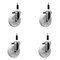 Service Caster 5'' SS Nylon Wheel Swivel 7/8'' Expanding Stem Caster Set, 4PK SCC-SSEX20S514-NYS-78-4 - alternate 1